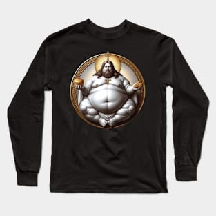 Obese Jesus Long Sleeve T-Shirt